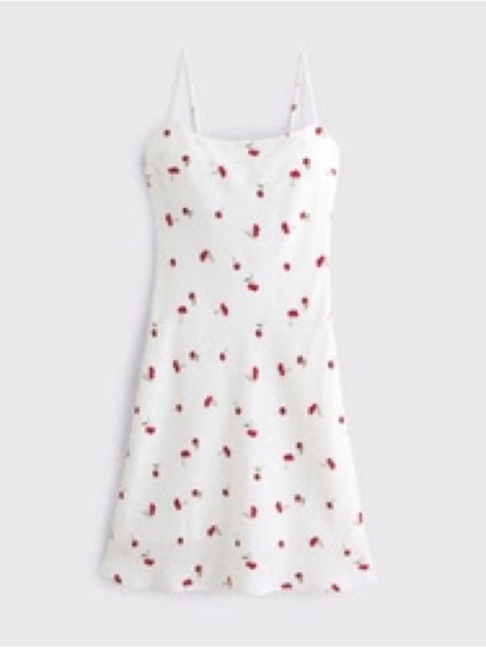 🍒 A&F Abercrombie & Fitch Julia Cherry Slip Dress — L Tall 🍒 Flirty and femin